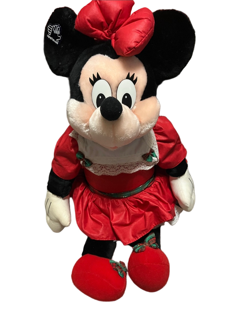 Vintage 1990’s Applause Disney Christmas Minnie Mouse Plush